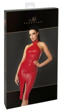 Noir Orgia Sukienka Czerwona Z Odkrytymi Ramionami M, Power-Wet Look