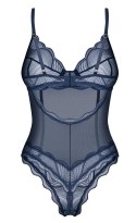Obsessive Nightly Blue Body XS/S połprzezroczyste koronka regulacja