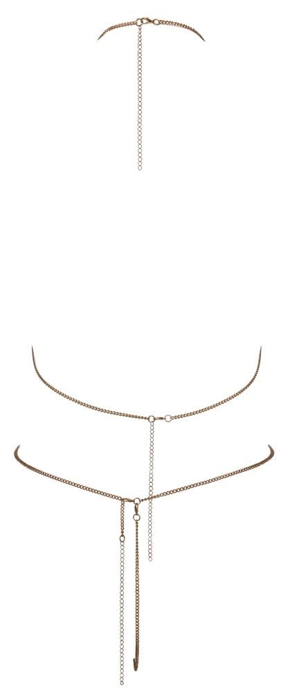 Cottelli ACCESSOIRES Bikini Łańcuszkowe Złote z Dżetami Regulowane Cottelli ACCESSOIRES Bikini Łańcuszkowe Złote z Dżetami Regulowane