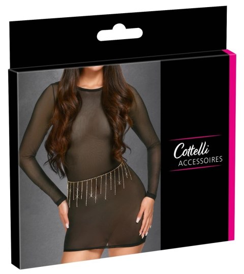 Cottelli ACCESSOIRES Złoty Pas na Brzuch z Dżetami, Regulowany Cottelli ACCESSOIRES Złoty Pas na Brzuch z Dżetami, Regulowany
