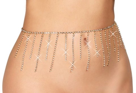 Cottelli ACCESSOIRES Złoty Pas na Brzuch z Dżetami, Regulowany Cottelli ACCESSOIRES Złoty Pas na Brzuch z Dżetami, Regulowany