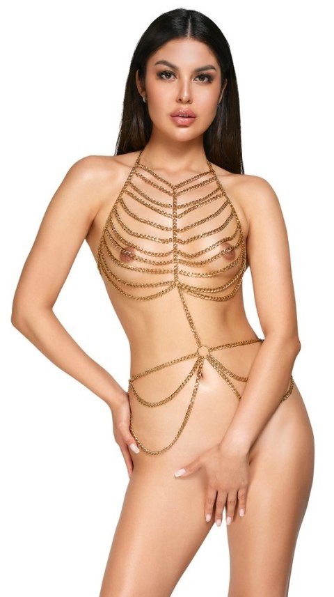 Cottelli Accessories Body Chain Złoty Regulowany 3 Zapięcia Cottelli Accessories Body Chain Złoty Regulowany 3 Zapięcia
