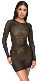 Cottelli Accessories Body Chain Złoty Regulowany 3 Zapięcia