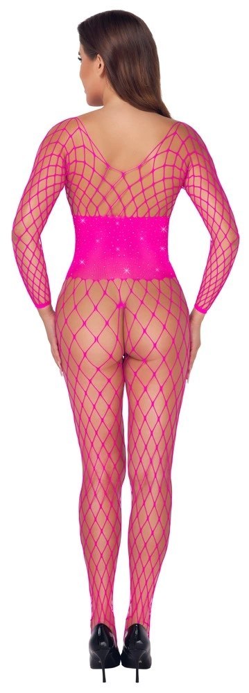 Cottelli Collection Fantasy Gorsetowe Bodystocking Rożowe, bezszwowe Cottelli Collection Fantasy Gorsetowe Bodystocking Rożowe, bezszwowe