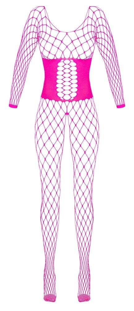 Cottelli Collection Fantasy Gorsetowe Bodystocking Rożowe, bezszwowe Cottelli Collection Fantasy Gorsetowe Bodystocking Rożowe, bezszwowe