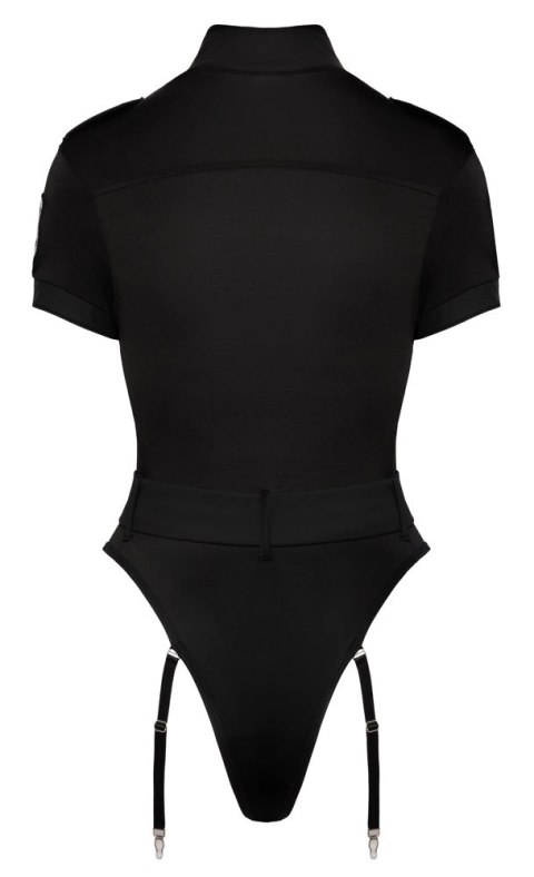 Cottelli Costumes Body Policyjne XL z Paskami do Pończoch, Czarny Cottelli Costumes Body Policyjne XL z Paskami do Pończoch, Czarny