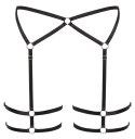 Cottelli LINGERIE Uprząż Czarna z Regulacją L/XL