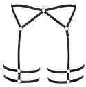Cottelli LINGERIE Uprząż Czarna z Regulacją L/XL