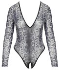 Cottelli Lingerie Body Panterka Przezroczyste Długi Rękaw L
