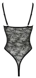 Cottelli Lingerie Body koronkowe czarne S regulowane paski