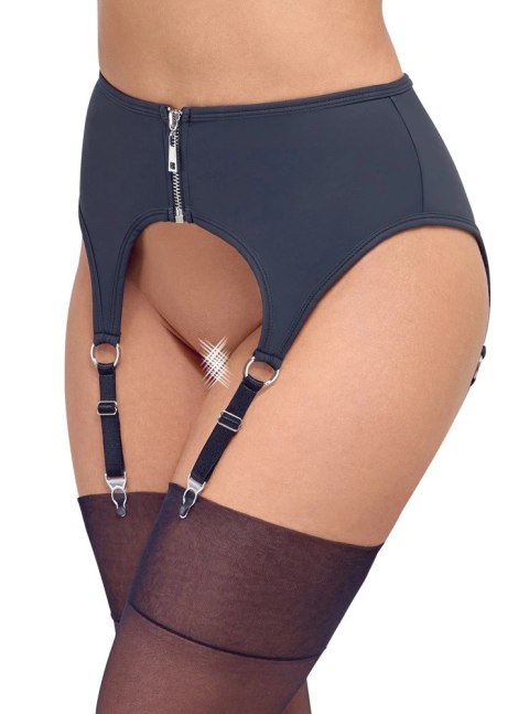 Cottelli Lingerie Pas do pończoch matowy czarny M szeroki z zamkiem Cottelli Lingerie Pas do pończoch matowy czarny M szeroki z zamkiem