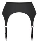 Cottelli Lingerie Pas do pończoch matowy czarny M szeroki z zamkiem