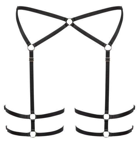 Cottelli Lingerie uprząż paskowa czarna regulowana S/M Cottelli Lingerie uprząż paskowa czarna regulowana S/M