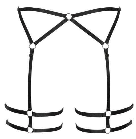 Cottelli Lingerie uprząż paskowa czarna regulowana S/M Cottelli Lingerie uprząż paskowa czarna regulowana S/M