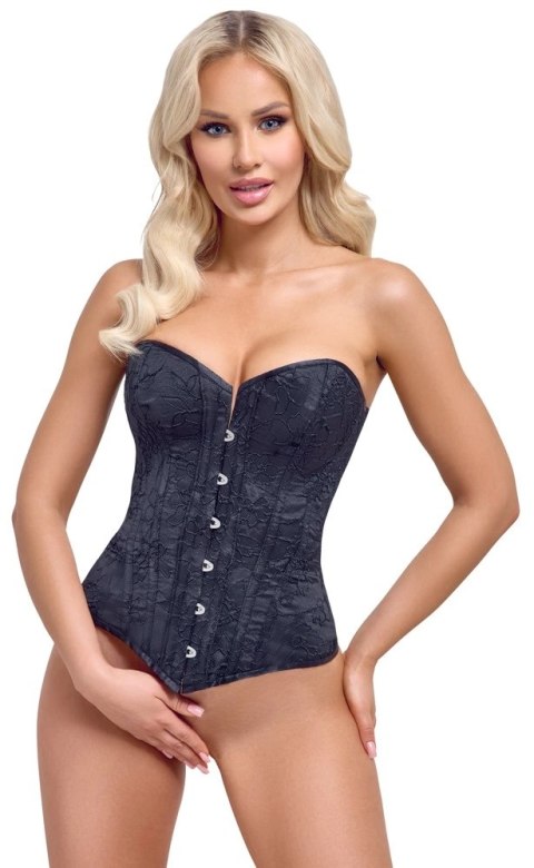 Cottelli PARTY Gorset Sznurowany Bez Ramiączek Czarny S Cottelli PARTY Gorset Sznurowany Bez Ramiączek Czarny S
