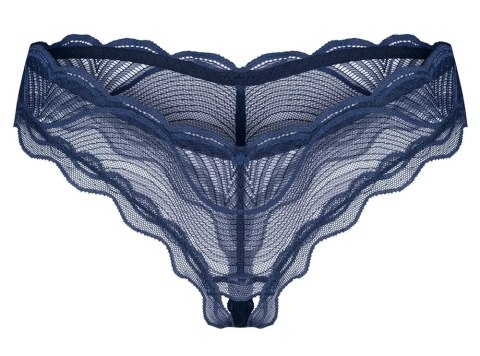 Obsessive Nightly Blue figi koronkowe niebieskie XL/2XL komfort Obsessive Nightly Blue figi koronkowe niebieskie XL/2XL komfort