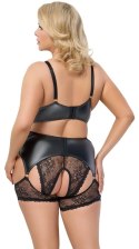 Cottelli Curves Komplet Koronkowy Czarny 3-częściowy 3XL