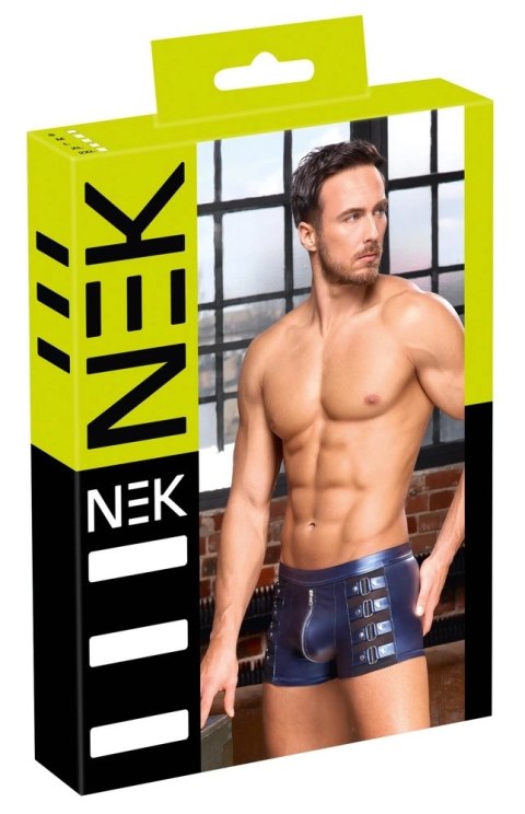 NEK Bokserki Męskie Matowe Niebieskie Ćwieki 2XL Metaliczny Look NEK Bokserki Męskie Matowe Niebieskie Ćwieki 2XL Metaliczny Look