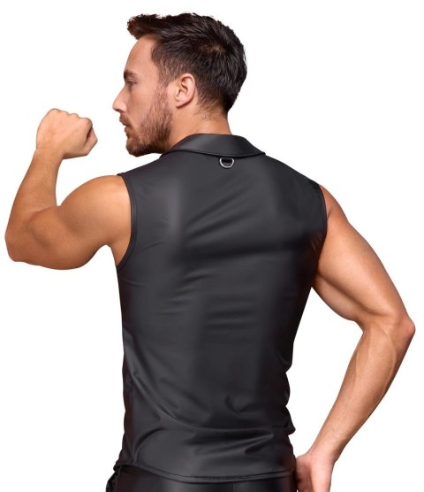 NEK Koszulka Męska Czarna Matowa Bez Rękawow 2XL Zatrzaski NEK Koszulka Męska Czarna Matowa Bez Rękawow 2XL Zatrzaski