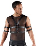 Svenjoyment Bondage Koszulka Bez Rękawow XL z Mankietami Czarna