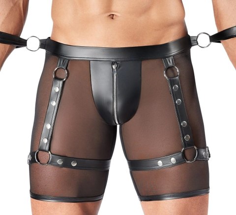 Svenjoyment Bondage zestaw spodenek z uprzężą i szelkami M, czarny Svenjoyment Bondage zestaw spodenek z uprzężą i szelkami M, czarny