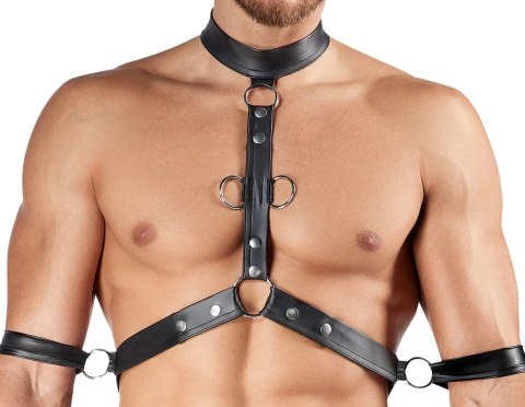 Svenjoyment Bondage zestaw spodenki z uprzężą i szelkami L czarne Svenjoyment Bondage zestaw spodenki z uprzężą i szelkami L czarne