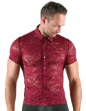 Svenjoyment Koszula Męska Koronkowa Czerwona L - Elegancka Stylizacja