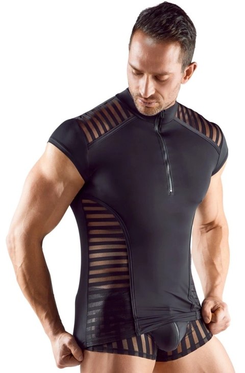 Svenjoyment Koszulka Męska Czarna 2XL z Kołnierzykiem i Zamkiem Svenjoyment Koszulka Męska Czarna 2XL z Kołnierzykiem i Zamkiem