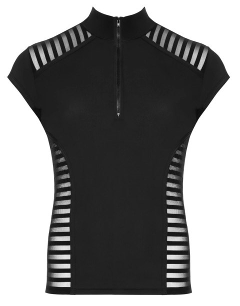 Svenjoyment Koszulka Męska Czarna 2XL z Kołnierzykiem i Zamkiem Svenjoyment Koszulka Męska Czarna 2XL z Kołnierzykiem i Zamkiem