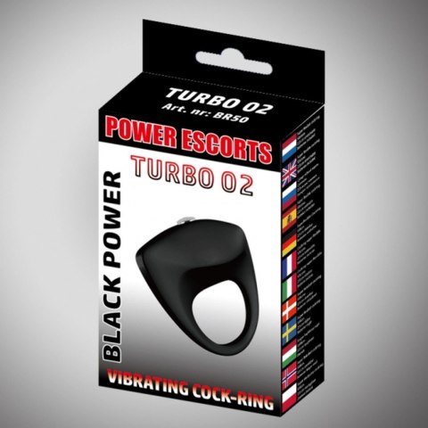 Turbo 02 black vibratinging cockring Turbo 02 black vibratinging cockring