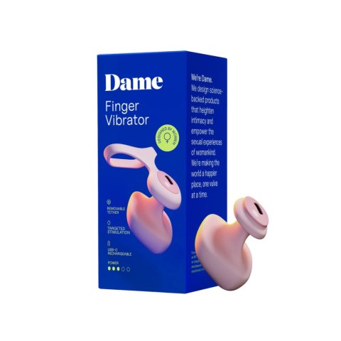 Dame Fin 2.0 - Wibrator na palec, ładowany USB-C, wodoodporny Dame Fin 2.0 - Wibrator na palec, ładowany USB-C, wodoodporny