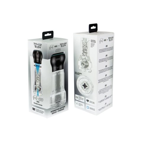 Kiiroo Feel Pocket Crystal & PowerBlow - zestaw przezroczysty, duży rozmiar Kiiroo Feel Pocket Crystal & PowerBlow - zestaw przezroczysty, duży rozmiar