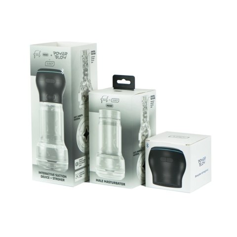 Kiiroo Feel Pocket Crystal & PowerBlow - zestaw przezroczysty, duży rozmiar Kiiroo Feel Pocket Crystal & PowerBlow - zestaw przezroczysty, duży rozmiar