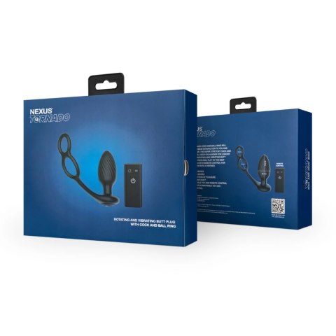 Nexus Revo Embrace - silikonowa maszyna intymna z pilotem, czarna Nexus Revo Embrace - silikonowa maszyna intymna z pilotem, czarna
