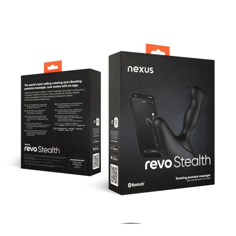 Nexus Revo Stealth Intymny masażer rotacyjny silikonowy, sterowanie pilotem Nexus Revo Stealth Intymny masażer rotacyjny silikonowy, sterowanie pilotem