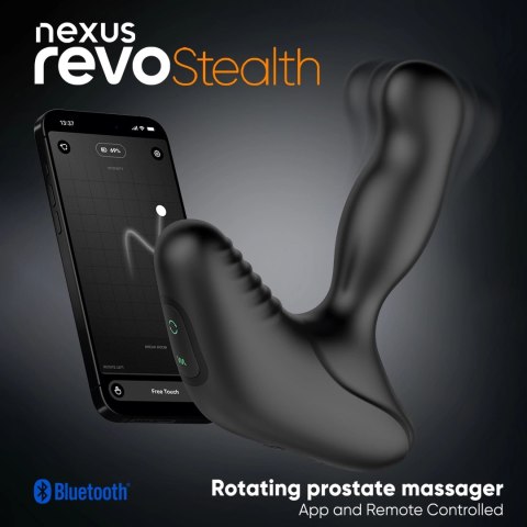 Nexus Revo Stealth Intymny masażer rotacyjny silikonowy, sterowanie pilotem Nexus Revo Stealth Intymny masażer rotacyjny silikonowy, sterowanie pilotem