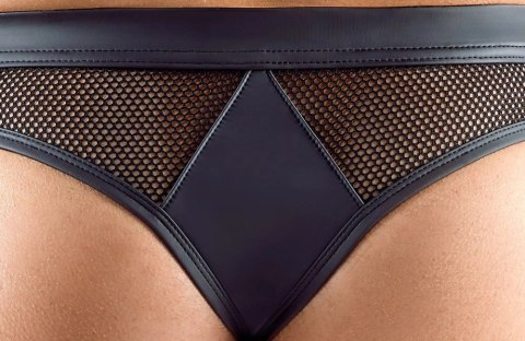 Svenjoyment Stringi męskie L czarne z siateczką i zatrzaskiem Svenjoyment Stringi męskie L czarne z siateczką i zatrzaskiem