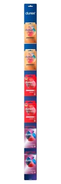 Durex Clip Strip Zestaw Prezerwatyw Thin Feel Real Feel Surprise Mix