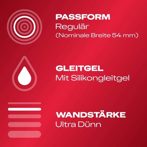 Durex Gefuhlsecht Ultra 30 szt. Lateksowe prezerwatywy, 20% cieńsze Durex Gefuhlsecht Ultra 30 szt. Lateksowe prezerwatywy, 20% cieńsze