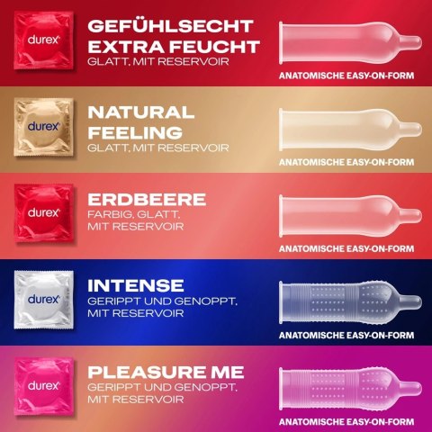 Durex Love Mix Pack 18 szt. - zestaw 5 wariantow smakowych i tekstur Durex Love Mix Pack 18 szt. - zestaw 5 wariantow smakowych i tekstur