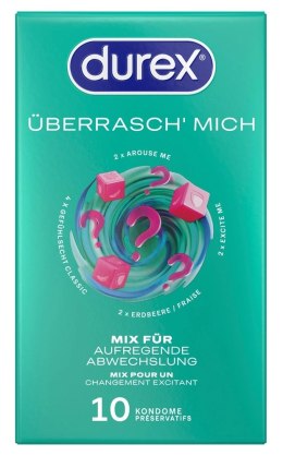 Durex Uberrasch Mich Zestaw 10 prezerwatyw mix rodzajow