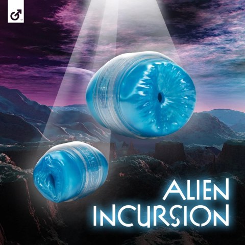 Fleshlight Alien Quickshot - kompaktowy model niebieski, system podwojnych wejść Fleshlight Alien Quickshot - kompaktowy model niebieski, system podwojnych wejść
