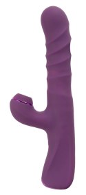 Javida Wibrator 3-funkcyjny Kroliczek Fioletowy Silikonowy 24 cm