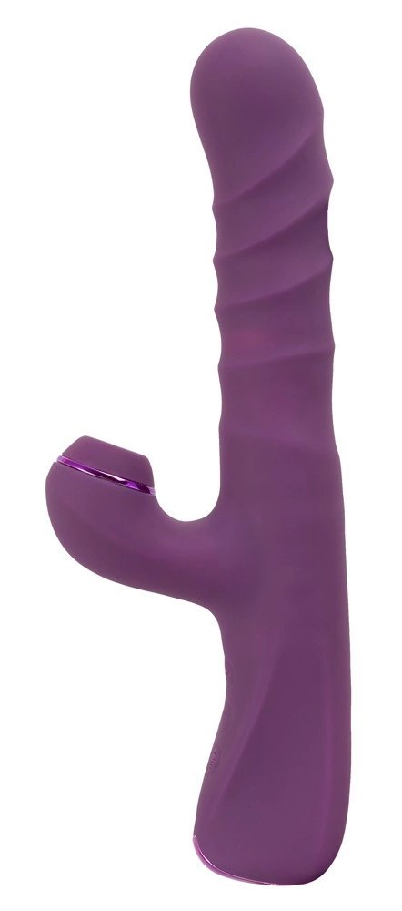 Javida Wibrator 3-funkcyjny Kroliczek Fioletowy Silikonowy 24 cm Javida Wibrator 3-funkcyjny Kroliczek Fioletowy Silikonowy 24 cm