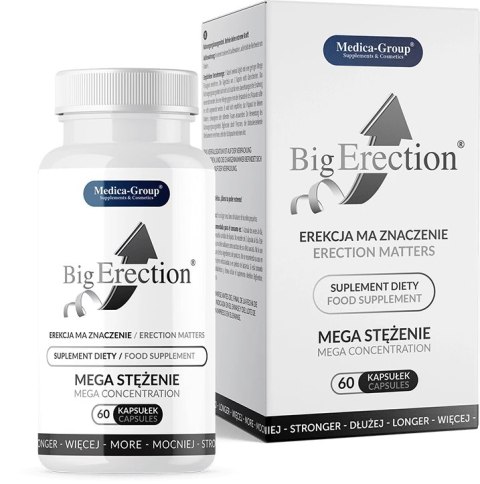 Medica-Group BigErection 60 kapsułek - wsparcie witalności mężczyzn Medica-Group BigErection 60 kapsułek - wsparcie witalności mężczyzn
