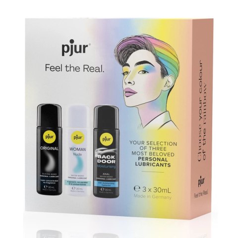 Pjur Pride Box Zestaw Lubrykantow 3x30ml Silikonowe i Wodne Pjur Pride Box Zestaw Lubrykantow 3x30ml Silikonowe i Wodne