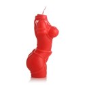 XR Brands Bound Goddess świeca do masażu kropelkowa czerwona 170g