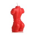 XR Brands Bound Goddess świeca do masażu kropelkowa czerwona 170g