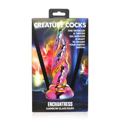 XR Brands Creature Cocks Kraken szklany model tęczowy borokrzemowy XR Brands Creature Cocks Kraken szklany model tęczowy borokrzemowy