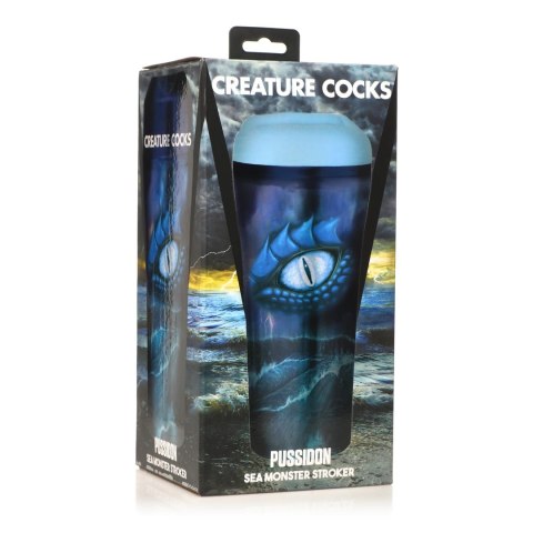 XR Brands Pussidon Sea Monster ręczna maszyna intymna, niebieska XR Brands Pussidon Sea Monster ręczna maszyna intymna, niebieska
